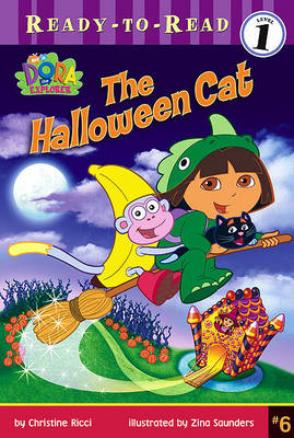 Book cover for The Halloween Cat (Ready to Read. Level 1, Dora the Explorer.)
