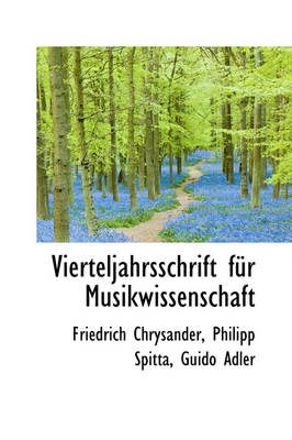 Book cover for Vierteljahrsschrift Fur Musikwissenschaft