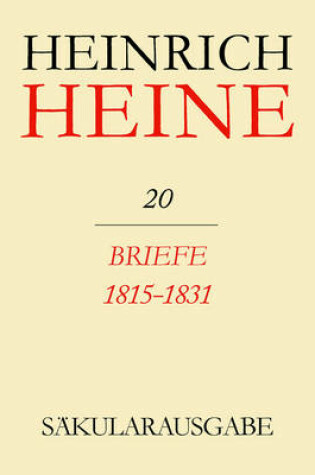 Cover of Briefe 1815-1831