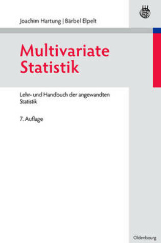 Cover of Multivariate Statistik