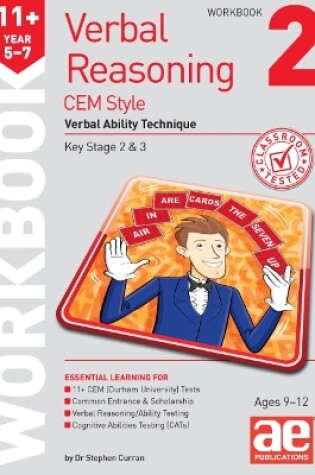 Cover of 11+ Verbal Reasoning Year 5-7 CEM Style Workbook 2