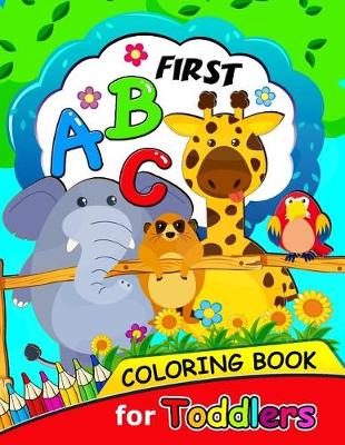 Book cover for First ABC Coloring book for Toddlers