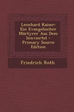 Cover of Leonhard Kaiser