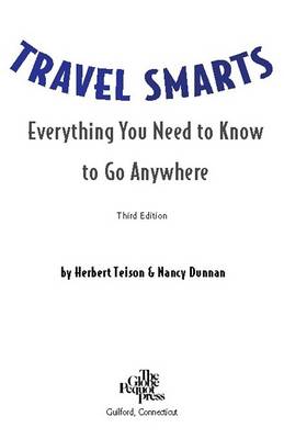 Book cover for Travel Smarts, 3rd Edition