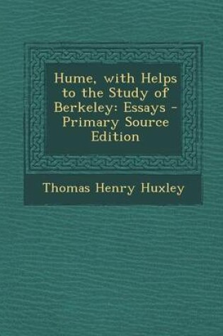 Cover of Hume, with Helps to the Study of Berkeley