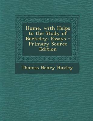 Book cover for Hume, with Helps to the Study of Berkeley