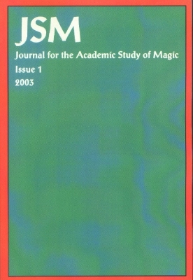 Book cover for Journal for the Academic Study of Magic, Issue 1