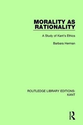 Cover of Morality as Rationality