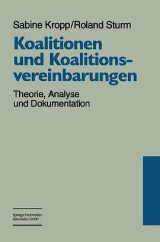 Cover of Koalitionen und Koalitionsvereinbarungen