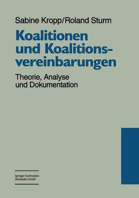 Book cover for Koalitionen und Koalitionsvereinbarungen