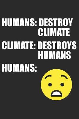 Book cover for Humans Destroy Climate - Climate Destroys Humans