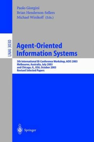 Cover of Agent-Oriented Information Systems