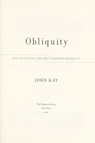 Cover of Obliquity