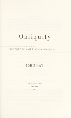 Book cover for Obliquity