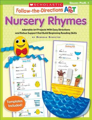 Book cover for Follow-The-Directions Art: Nursery Rhymes, Grades PreK-1