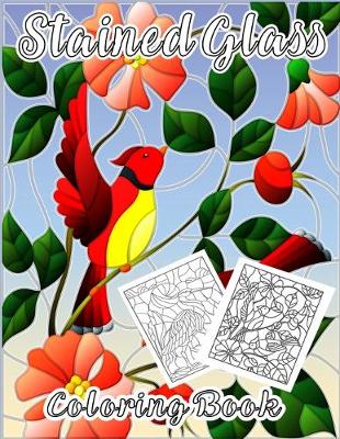 Book cover for Stained glass coloring book