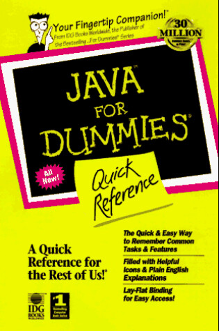 Cover of Java for Dummies Quick Reference