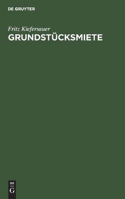 Book cover for Grundst�cksmiete