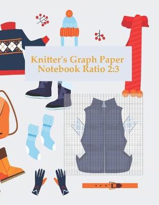 Book cover for Knitter's Graph Paper Notebook Ratio 2