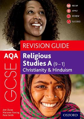 Book cover for AQA GCSE Religious Studies A (9-1): Christianity & Hinduism Revision Guide