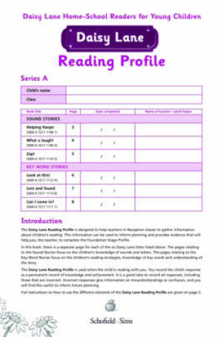 Cover of Daisy Lane Reading Profile