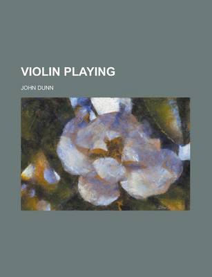 Book cover for Violin Playing