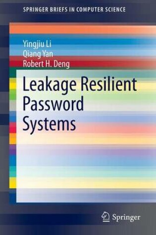 Cover of Leakage Resilient Password Systems