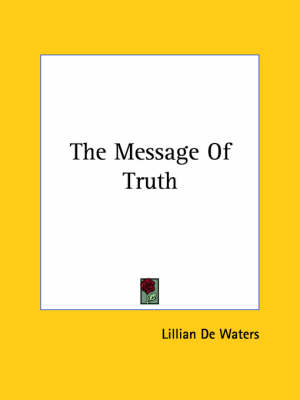 Book cover for The Message of Truth