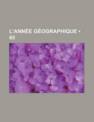 Book cover for L'Annee Geographique (65)