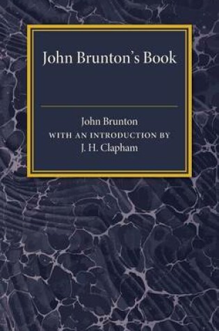 Cover of John Brunton's Book