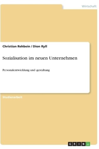 Cover of Sozialisation im neuen Unternehmen