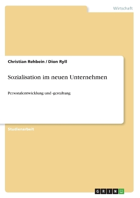 Book cover for Sozialisation im neuen Unternehmen