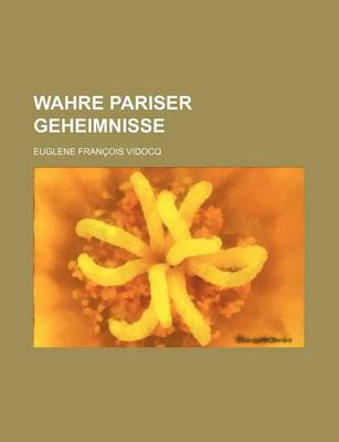 Book cover for Wahre Pariser Geheimnisse (3)