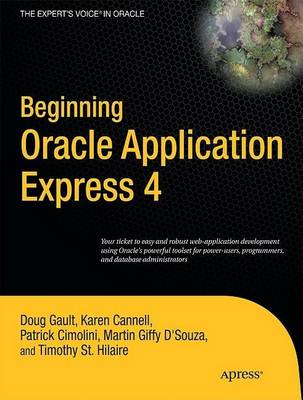 Book cover for Beginning Oracle Application Express 4