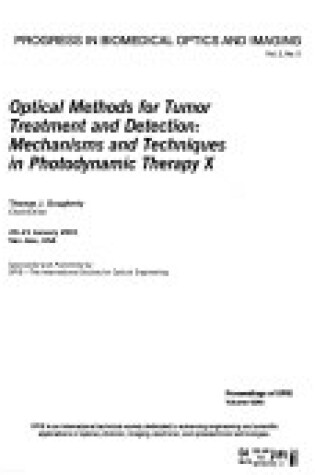 Cover of Optical Methods For Tumor Treatment & Detection