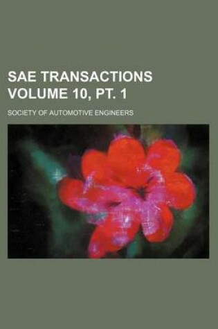 Cover of Sae Transactions Volume 10, PT. 1