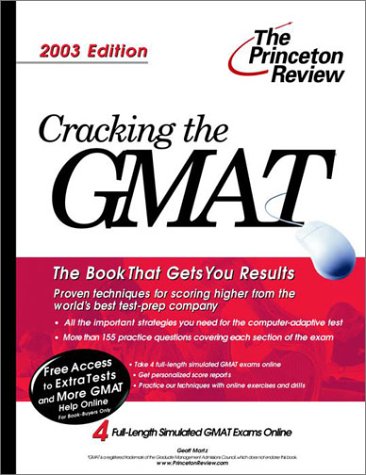 Book cover for Cracking Gmat 2003