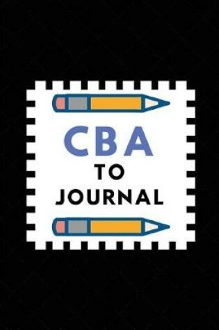 Cover of CBA to Journal