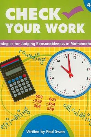 Cover of Check Your Work, Grades 4-8