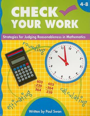 Book cover for Check Your Work, Grades 4-8