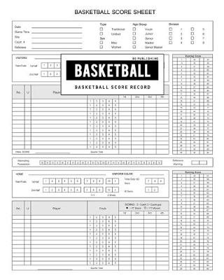 Book cover for BG Publishing Basketball Score Record