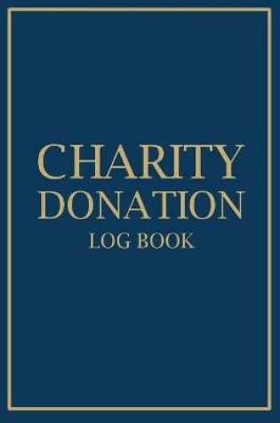 Cover of Charity Donation Log Book
