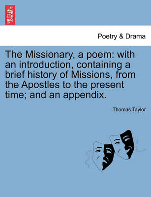 Book cover for The Missionary, a Poem