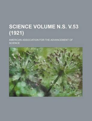 Book cover for Science Volume N.S. V.53 (1921)