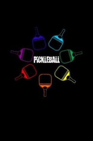 Cover of Pickleball Paddle Rainbow funny gift for