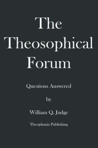 Cover of The Theosophical Forum