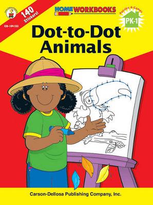 Book cover for Dot-To-Dot Animals, Grades Pk - 1