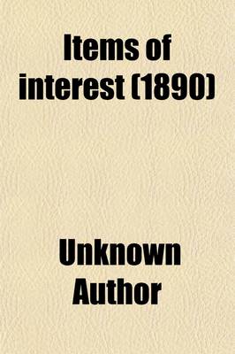 Book cover for Items of Interest (Volume 12)