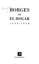 Book cover for Borges En El Hogar, 1935-1958