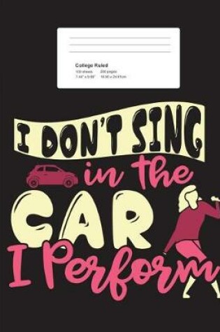 Cover of I Don't Sing In The Car